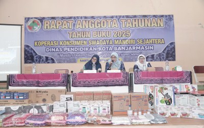 RAT Tahun Buku 2025 Koperasi Konsumen Swadaya Mandiri Sejahtera Dinas Pendidikan Kota Banjarmasin Berjalan Lancar dan Produktif
