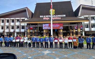 Peringatan Hari Koperasi Nasional ke-78 di Balai Kota Banjarmasin: 
