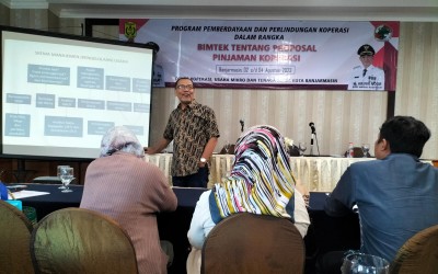 Bimbingan Teknis tentang Proposal Pinjaman Koperasi